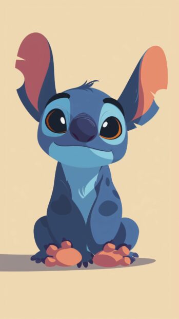 Stitch from the Disney animated film Lilo & Stitch, cartoon character, disney classic animated.