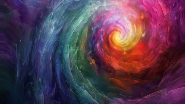 Swirling colorful vortex, vibrant abstract patterns, 4K Abstract Wallpaper.