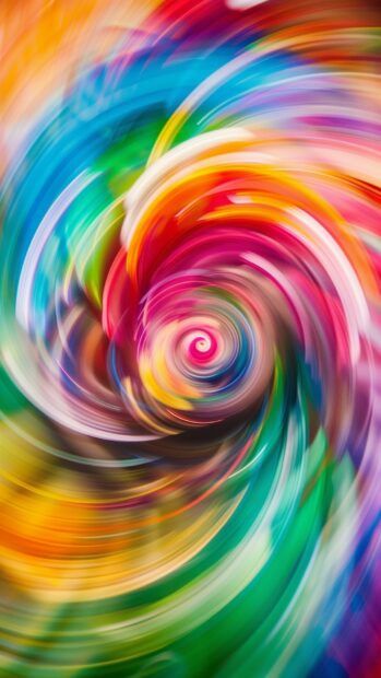 Swirling colorful vortex, vibrant abstract patterns abstract iPhone background.
