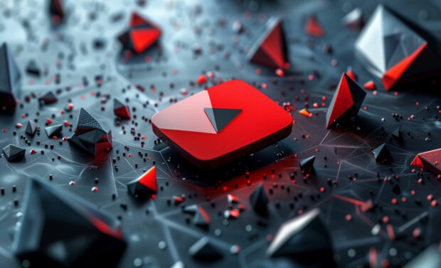 YouTube wallpaper featuring sharp angles and precise shapes (2).