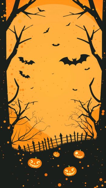 iPhone Background Cartoon Halloween.