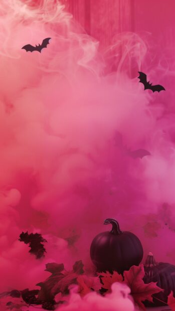 iPhone Background Preppy Halloween 4K Wallpaper.