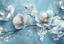 3D flower desktop wallpaper with realistic depth and texture.