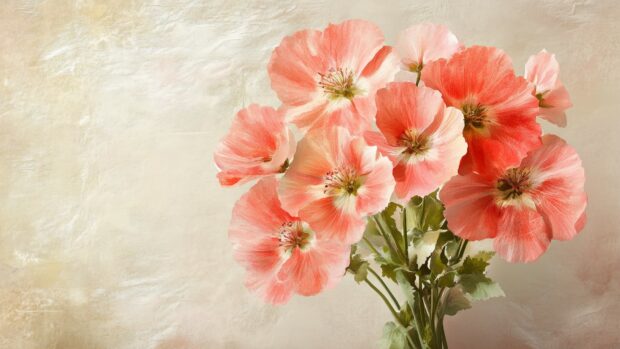 A delicate bouquet of wildflowers in soft pastel watercolor strokes, HD wallpaper.