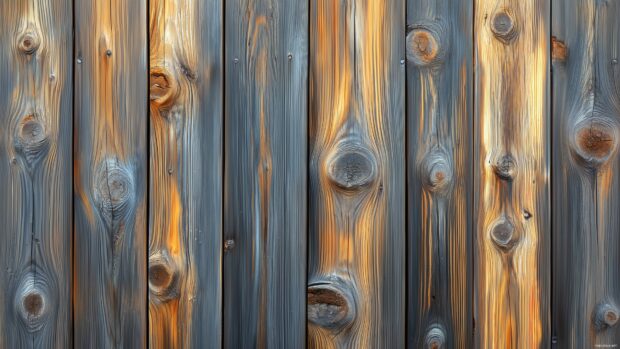 A wooden fence background with knots, cracks, and natural weathering (2).