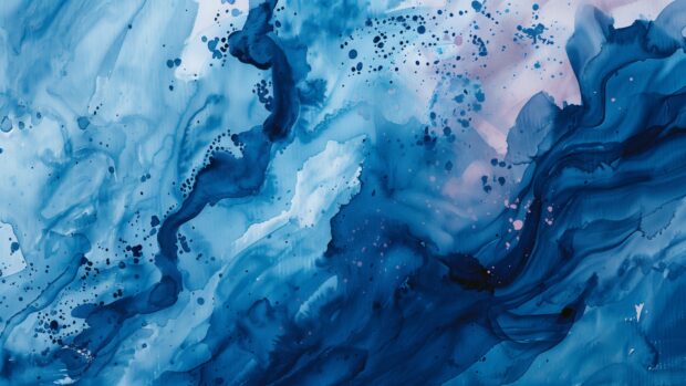 Abstract watercolor background 4K with dynamic, fluid shapes and splashes.