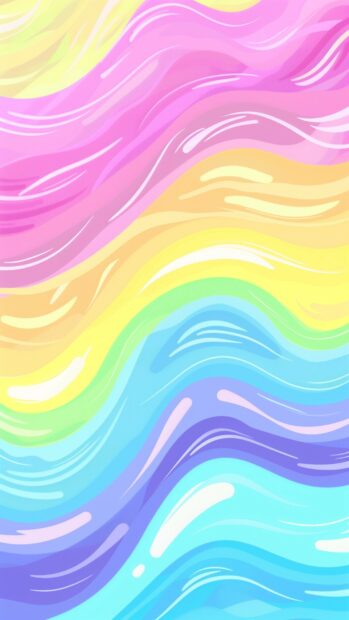 Aesthetic rainbow android wallpaper HD.