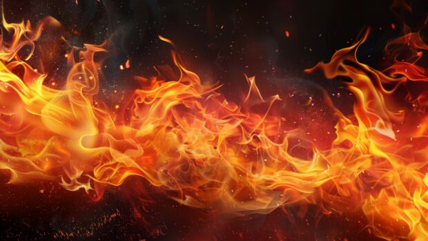 Art Fire Background for Laptop.