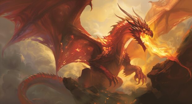 Art Fire dragon wallpaper Free download.