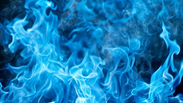 Blue Fire wallpaper 4K High difinition.