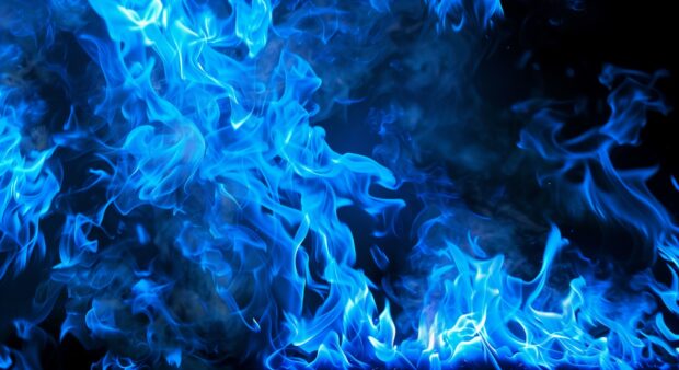 Blue Fire wallpaper HD free download.