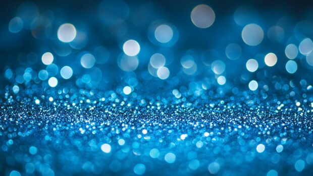 Blue glitter background for desktop with a calming, serene effect.