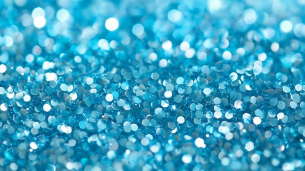 Blue glitter background with a tranquil, calming effect.