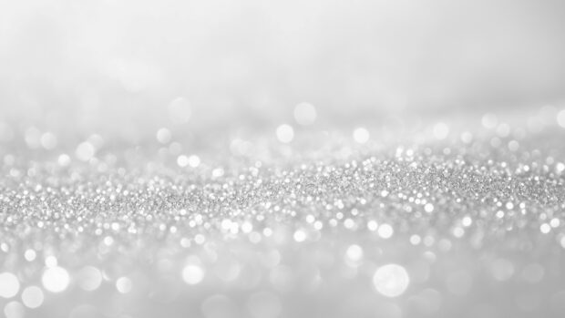 Bright white glitter wallpaper 4K HD with a crisp, clean shine.