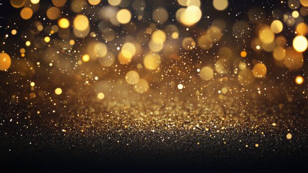 Brilliant golden glitter HD wallpaper with a warm, gleaming effect.