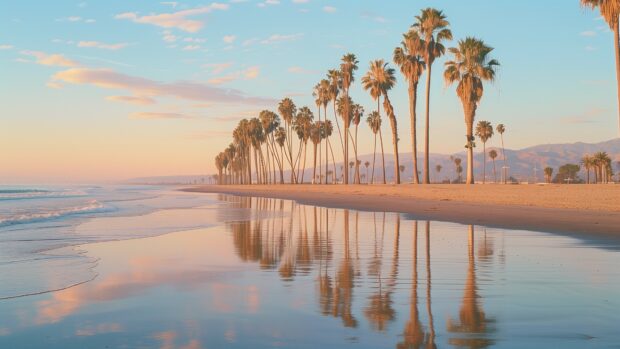 California beach 4K Wallpaper.