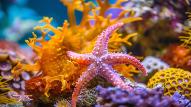 Colorful Sea life wallpaper 1080p HD.