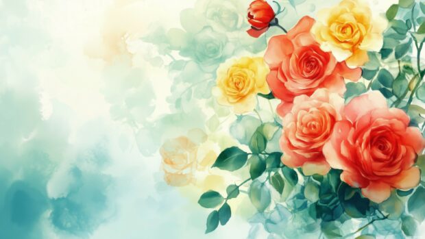 Colorful flower 4K wallpaper with artistic flair.