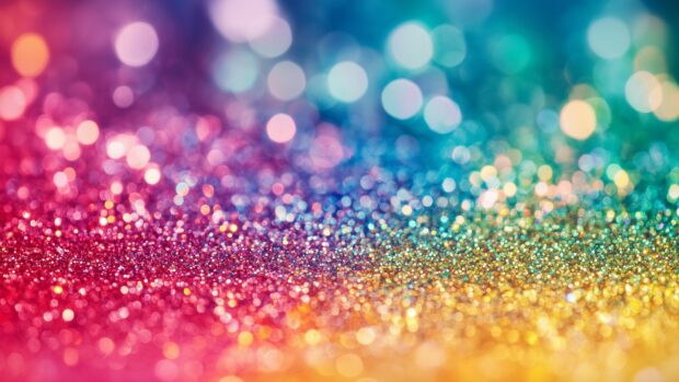 Colorful glitter PC background with a mix of vibrant hues.