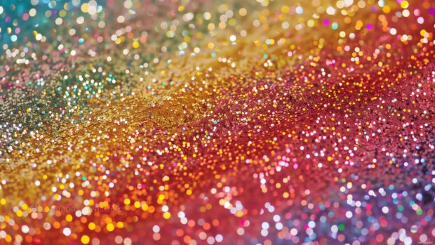 Cool Rainbow glitter wallpaper 4K.