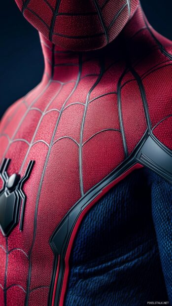 Cool Spidermans suit texture with a subtle web pattern on a plain background.