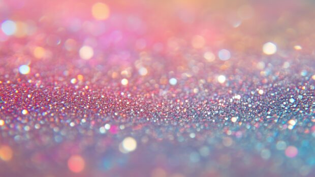 Cool blue glitter 4K wallpaper with a serene, soothing feel.