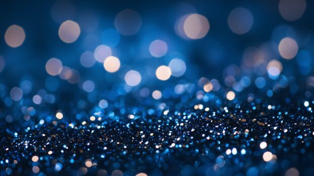 Cool blue glitter desktop background with a serene.