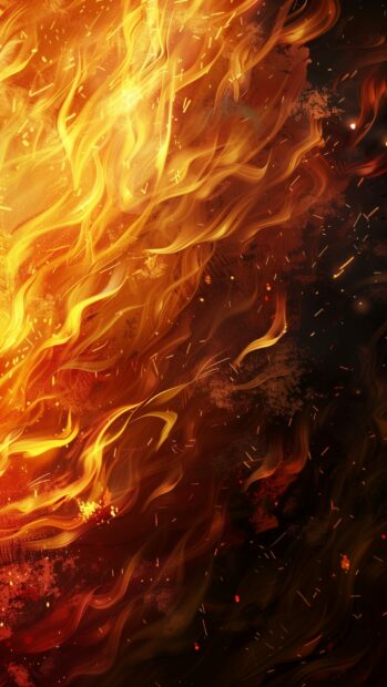 Cool pattern of fire wallpaper.