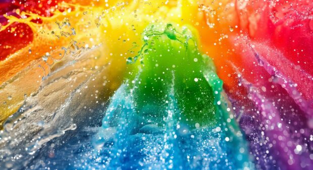 Cool rainbow wallpaper HD.