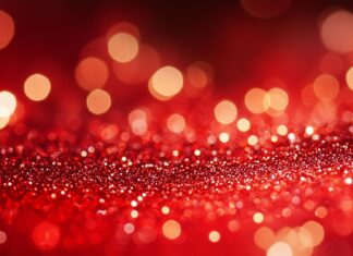 Cool red glitter wallpaper with a bold, dynamic shine.