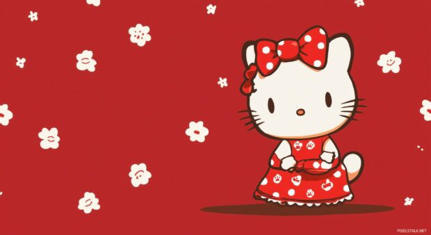 Cute Hello Kitty Desktop Wallpaper HD.