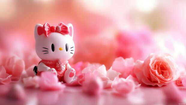 Cute Hello Kitty Wallpaper 4K.