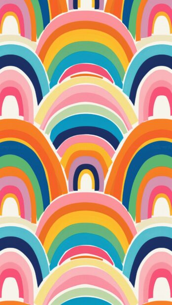 Cute rainbow iPhone wallpaper.