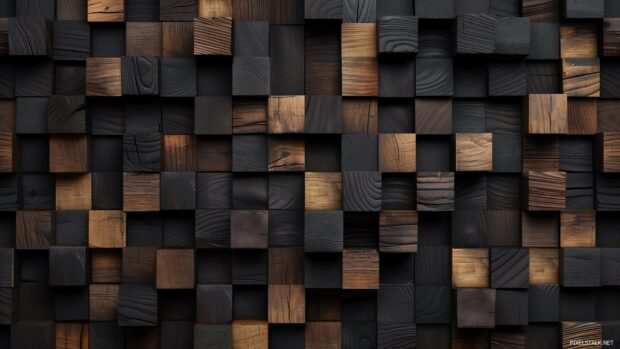 Dark wood wall wallpaper.