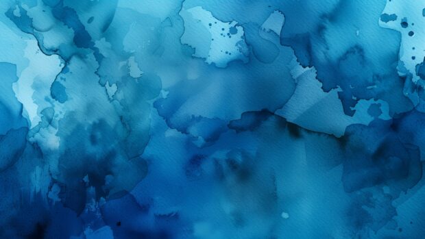 Deep blue watercolor 2K wallpaper with rich.