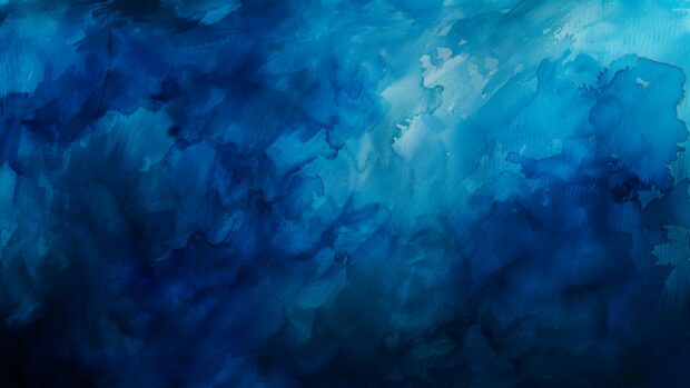 Deep blue watercolor wallpaper 4K with rich.