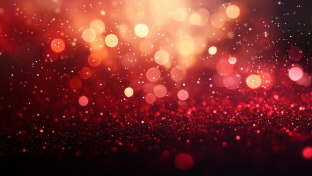 Fiery red glitter background with a bold.