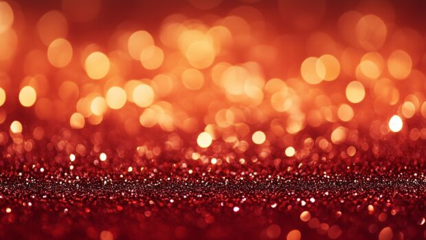 Fiery red glitter desktop background with a bold.