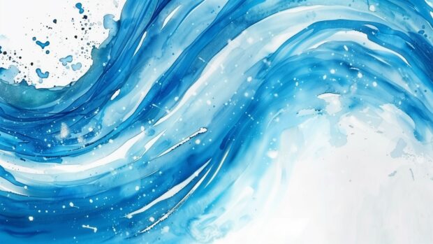 Fluid splash watercolor wallpaper for desktop with dynamic, artistic effects.