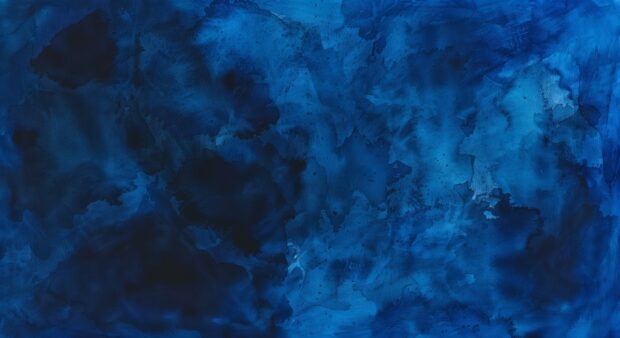 Free download Blue watercolor wallpaper with rich, dark shades.