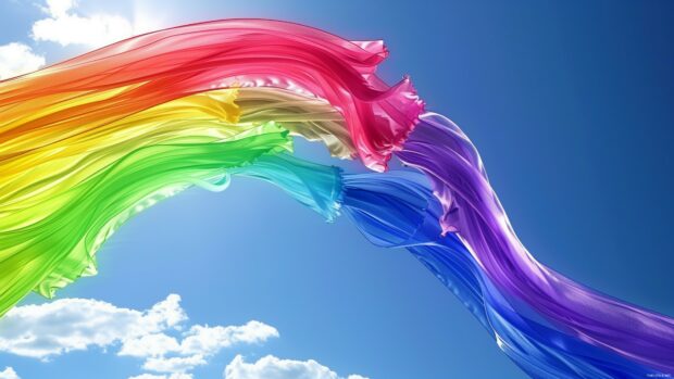 Free download Rainbow desktop wallpaper 4K.