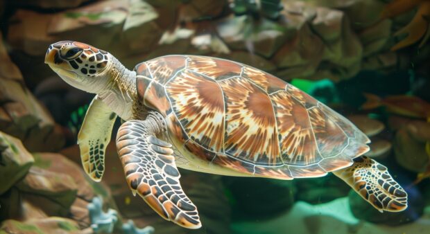 Free download Sea turtle desktop wallpaper.