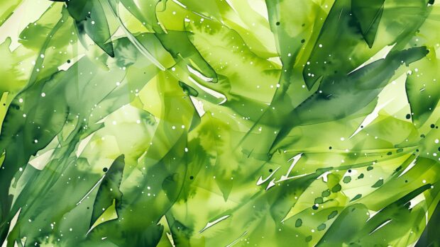 Fresh green watercolor background with lively, vibrant hues.