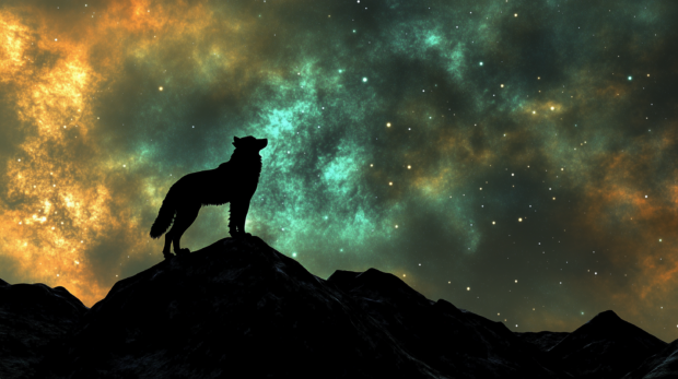 Galaxy Wolf Wallpapers 4K.