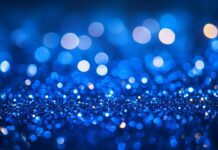 Get Glittery blue 4K wallpaper with a calm, cool sparkle.