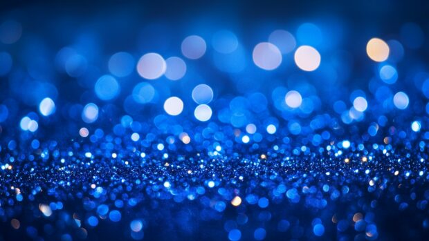 Get Glittery blue 4K wallpaper with a calm, cool sparkle.