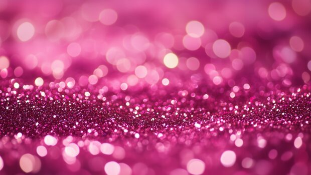 Glitter Desktop Wallpaper in vibrant pink.