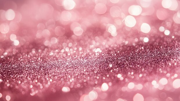 Glitter background in soft pink with a dreamy glow, HD Wallpaper.