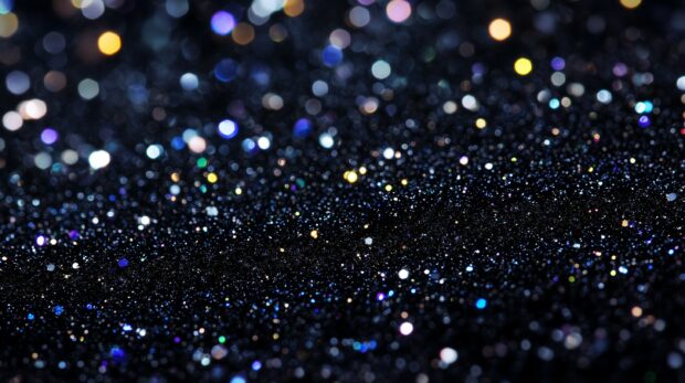 Glossy black glitter HD wallpaper with an intense shine.