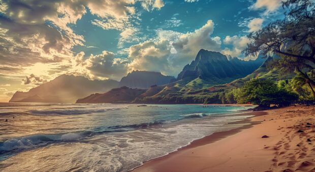 Hawaii beach HD Desktop Wallpaper.